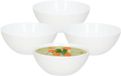 PlasticForte bols à soupe - 8x - 950 ml - blanc - plastique - 17 x 7 cm