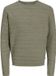 JACK & JONES JJDUKE KNIT CREW NECK Homme M Coton Vetiver