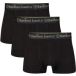 Bamboo basics 3P Liam Short Leg Boxers Noir Moyen Homme