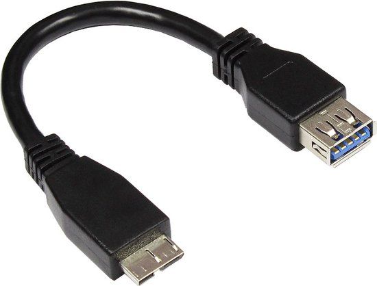 Alcasa 2711-OTG 0.1m Micro-USB B USB A Zwart USB-kabel