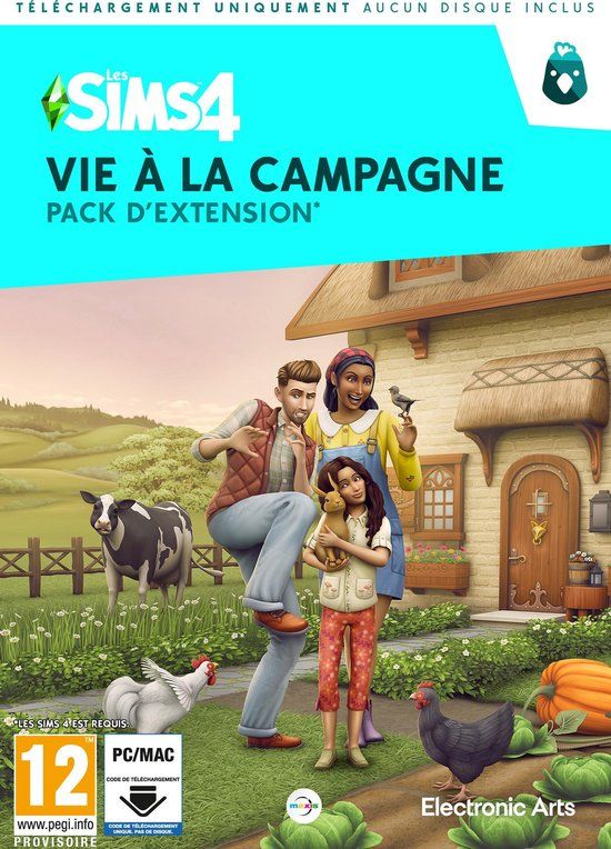 Electronic Arts Les Sims 4: Vie a la Campagne - Pack d'extension - Windows/Mac (Code in a Box)