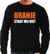 Bellatio Decorations Shoppartners Bv Oranje staat mij niet sweater zwart heren - Koningsdag trui - Kleding voor EK/WK/Hollands feest XXL