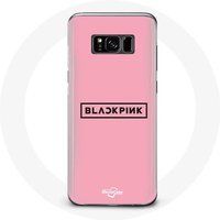 Maniacase Etui voor Samsung Galaxy S8 Blackpink Groep K-pop Logo Roze Achtergrond