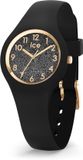 Ice-watch Ice Watch IW015347 ICE glitter Horloge - Siliconen - Zwart - Ø 28mm