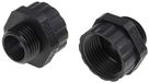 RS PRO Kabelschroefadapter type uitbreiding M20 x 1,5 M16 x 1,5 nylon 66 zwart M16 → M20, verpakking van 10 stuks