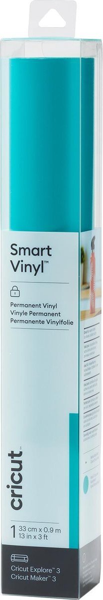 CRICUT Vinyl Folie - Smart Vinyl - Permanent - 33 x 91 cm - Aqua