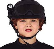 Fiestas Guirca Swat-helm Met Zaklamp Jongens Zwart