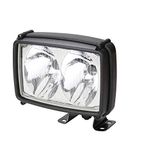 HELLA 1GA 006 991-051 Halogeen-Werklamp - Double-Beam - 12/24V - Schroefaansluiting/Opbouw - 4-puntbevestiging - Ruime lichtverspreiding - Kabel: 250mm - Stekker: open kabeleinden