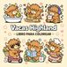 Vacas Highland Cows Coloring Book: 40 Adorable Highland Cow Illustrations with Simple Designs for Coloring