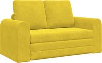 vidaXL Slaapbank Geel Fluweel 148 x 71 x 83 cm