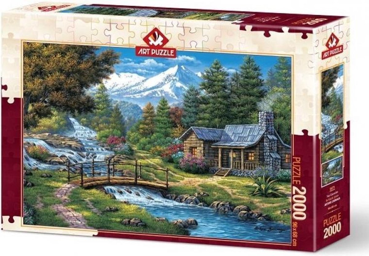 Art Puzzle Two Cascades Puzzel 2000 Stukjes