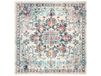 Safavieh MAD473B-7SQ Madison Collection MAD473B vierkant tapijt, 2 m, crème en blauw