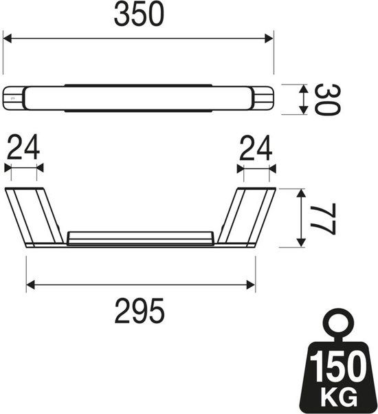 Geesa Shift Badgreep 30cm RVS geborsteld