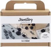 Creativ Company CC Mini Craft Kit Jewellery, Roses, black, black/white, white, 1 pack