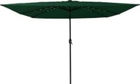 Syfax Tuinparasol Groen 295 x 295 x 245 cm Polyester en staal