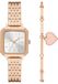 Armani Exchange Watch for Women, Quarz Dreizeigeruhrwerk und 27 mm Gehäusegröße mit Edelstahlarmband
