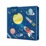 PAW Decor Collection - Papieren handdoek, 3-laags (33 x 33 cm), 20 stuks, discrete motieven, gemaakt voor de kleintjes. perfecte servetten voor verjaardagen, kinderdag (Space)