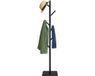 Merkloos Relaxdays Kapstok boom - 8 haken - 177 x 30 x 30 cm - staand - 3 mogelijke hoogtes - zwart