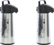 5five Thermoskan - 2x stuks - 1,9 litre - acier inoxydable