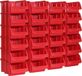 24 Hünersdorff 24 x Zichtbox Stapelbox Opslagbox Maat 2 Polystyreen Rood