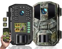 WOLFANG Wildlife Camera 64MP 4K HD, WiFi Bluetooth Trail Camera