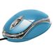 APM Optische muis, bekabeld, blauw, tweehandig, achtergrondverlichting, 800 dpi, 3 toetsen, compatibel met pc, Mac, laptop, 100122
