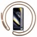 Tumundosmartphone Transparante beschermhoes voor Xiaomi Poco F6 5G met koord in camelbruin