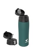 AORIN Drinkfles van roestvrij staal, 18/8, 350 ml/500 ml/750 ml, lekvrije thermoskan, BPA-vrije sportfles, drinkflessen voor sport, school, outdoor