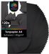 OfficeTree 120 Blatt Bastelpapier schwarz - Tonpapier A4 130g/m²