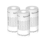 Double Dragon Digitale Tachograafrollen voor Vrachtwagens: 57 mm x 8 m, Kern 8 mm, EU-goedgekeurd, CE 1791/2006, 3 Rollen