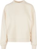 Build your Brand Ladies Oversized Crewneck Sweatshirt BY212 - WHITE SAND - S