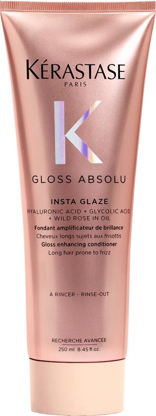 Kérastase Gloss Absolu Insta Glaze Conditioner - Verzachtende Anti-Frizz en Ontwarrende Verzorging voor Lang, Pluizig Haar - 250ml
