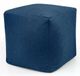 URBANARA Basic-Comfort Poefbed Cube Bleu