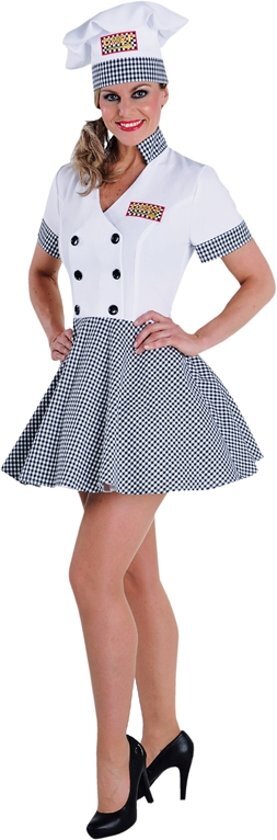 Magic by freddy Lady Chef kokskostuum Verkleedkleding dames maat S (36