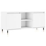 Bol meuble TV 104x35x50 cm bois traité blanc