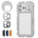 NEEWER Telefoonkooi compatibel met iPhone 17 Pro Max, Quick Release Video Rig Stabilizer Accessoires met 67 mm filterring, 17 mm lens backplate, T-Mount adapter, 4x Camera Control Cap, PA144 (zilver)