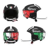 Briko, Helmet, uniseks, volwassenen, Shiny Black-White, maat 52