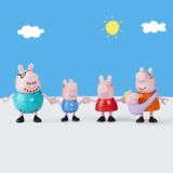 Peppa Pig Familienfiguren-Set, 5 Stück, beweglich, Spielzeug für Kinder, Jungen und Mädchen, ab 3 Jahren