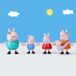 Peppa Pig Familienfiguren-Set, 5 Stück, beweglich, Spielzeug für Kinder, Jungen und Mädchen, ab 3 Jahren