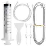 Kit de nettoyage pour réfrigérateur, kit de nettoyage pour trou d'évacuation - 8 pièces - Brosse de tuyau - Nylon