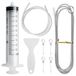 Kit de nettoyage pour réfrigérateur, kit de nettoyage pour trou d'évacuation - 8 pièces - Brosse de tuyau - Nylon