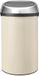 Brabantia Poubelle Tactile - 60 l - Beige Souple / Couvercle en Acier Mat