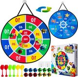 Bol Jouets de jardin - 26 pouces grands jeux de fléchettes double face - Âge 5 6 7 8 9 10 11 12 ans - Bleu