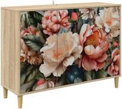 vidaXL Dressoir BORNE Sonoma 102 x 33 x 75 cm Bewerkt hout