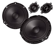 PIONEER TS-Q160C-PC 16,5 cm (6,5") 2-weg component luidspreker voor Peugeot, Citroën, Opel & DS (350W max., 50W RMS), aparte tweeter