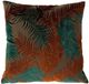 Riva Home Kekke Kussens - Kussenhoes - Palm Grove - Fluweel Jacquard - 50x50cm - Koper