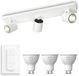 Philips Hue Runner Opbouwspot (Wit) - Warmwit Licht - Incl. Hue Dimmer Switch - Plafondspot met 3 Lichtpunten - GU10 - Hue White