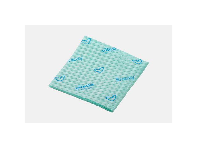 Vileda Breazy Schoonmaakdoek - Microvezel - 35 x 36 cm - Groen