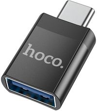 Hoco - Adaptateur USB C vers USB A - Noir