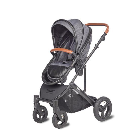 Sleeworld Slee Mobile Kinderwagen - Zwart/Grijs